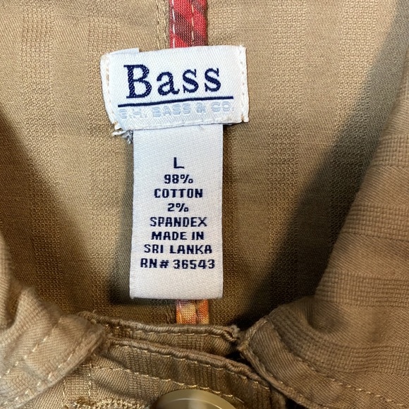 Bass G.H. bass & Co. Utility Classic Blazer Textured Town Tan Size L - Picture 7 of 9